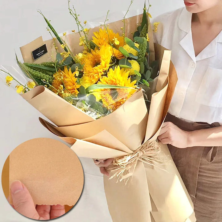 Eco-Friendly Brown Kraft Paper Roll for Packaging and DIY Crafts