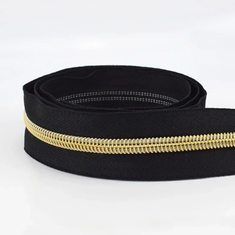 Nylon Zipper Tape Set with Metal Teeth for DIY Sewing