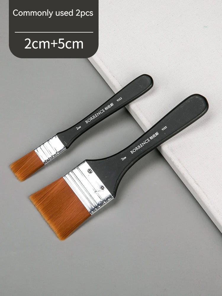 Memory Nylon Paint Brush Set for Acrylic Watercolor and Oil
