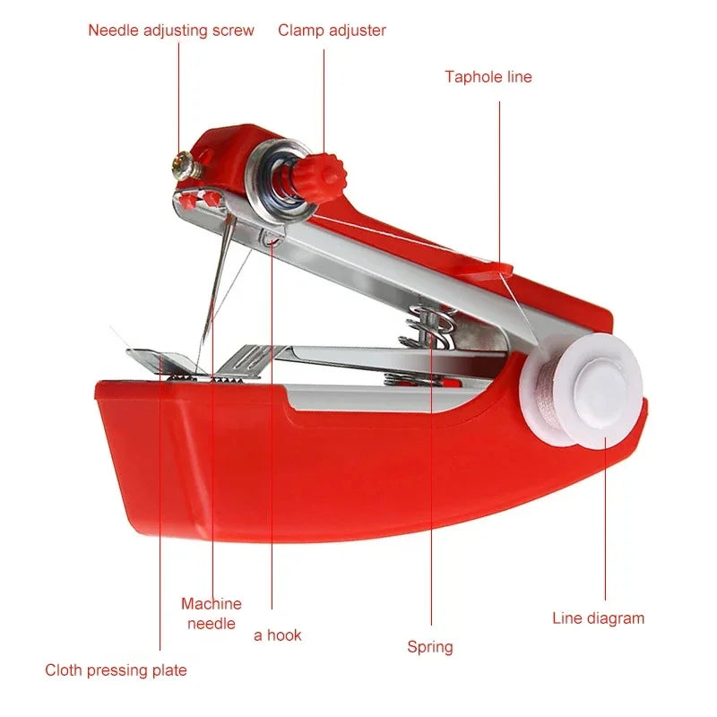 Portable Mini Handheld Sewing Machine for DIY Household Repair Projects
