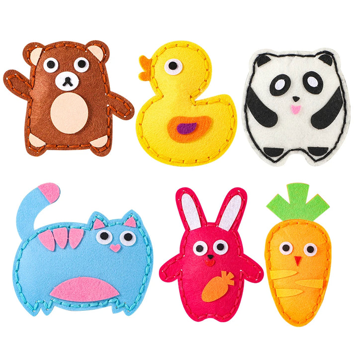Beginner Animal Sewing Kit Handmade Felt Pendant Craft for Girls Fun