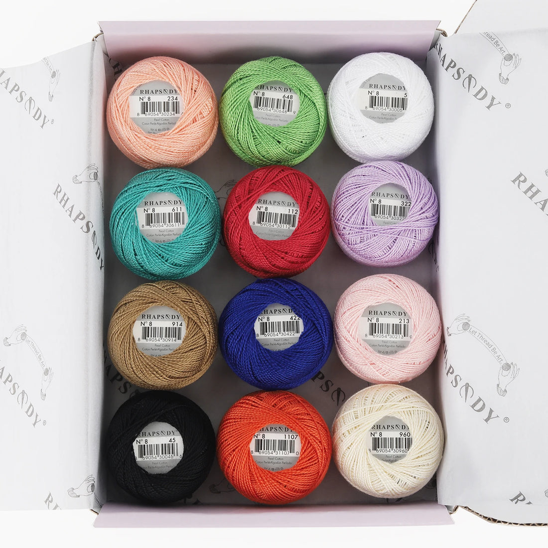 Pearl Cotton Crochet Thread for Embroidery Sewing and Needlework Crafts