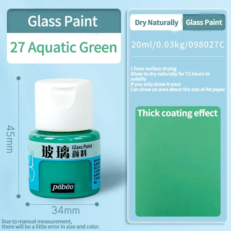 Waterproof Glass Acrylic Paint Set for DIY Art and Craft Projects