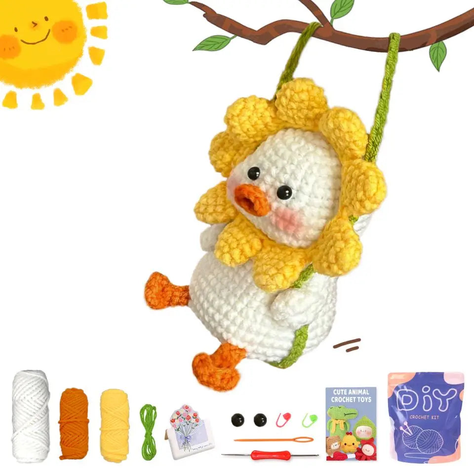 Animal Crochet Starter Kit for Beginners DIY Knitting Craft Set