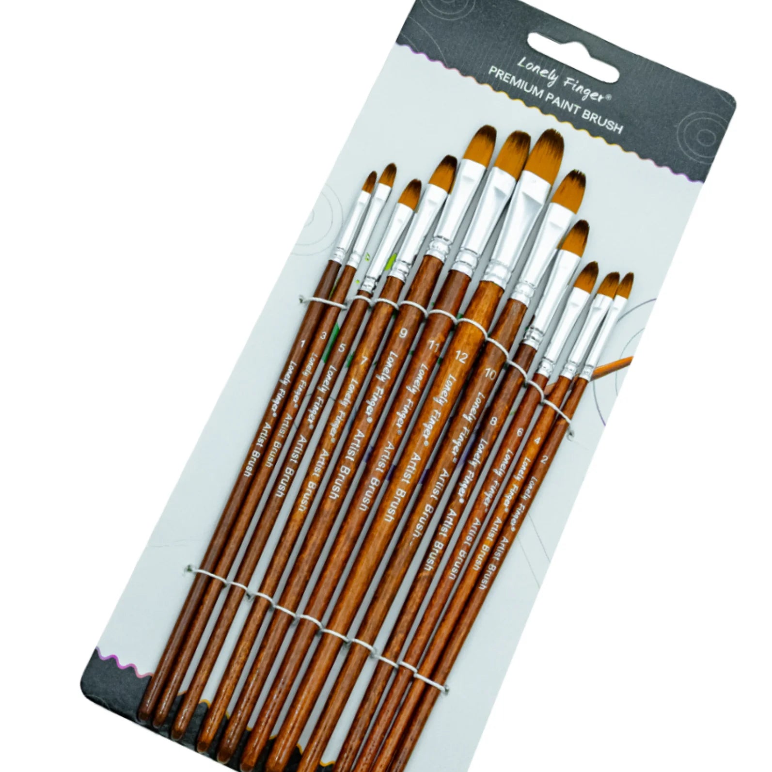 Professional Nylon Paint Brush Set for Acrylic Watercolor and Oil