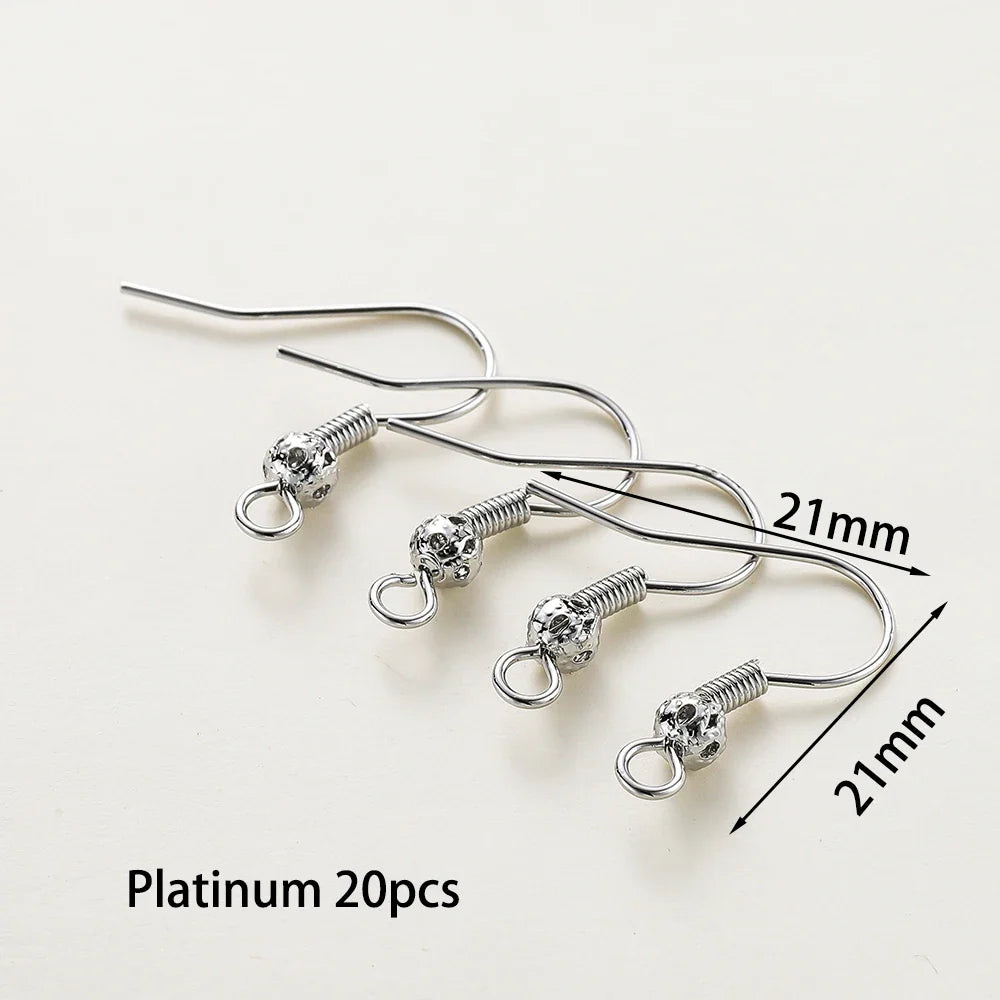 20pc Gold Plated Earring Wires & Hook Findings Set | 6 Styles | DIY Jewelry Making