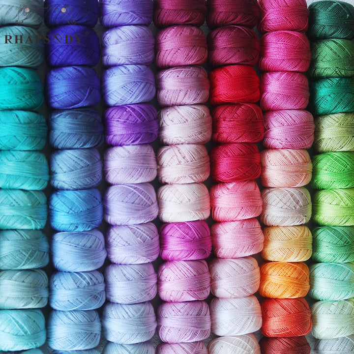 Pearl Cotton Crochet Thread for Embroidery Sewing and Needlework Crafts