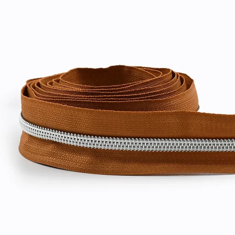 Nylon Zipper Tape Set with Metal Teeth for DIY Sewing