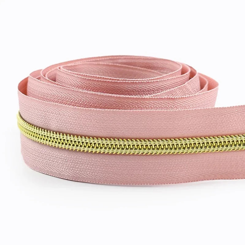Nylon Zipper Tape Set with Metal Teeth for DIY Sewing