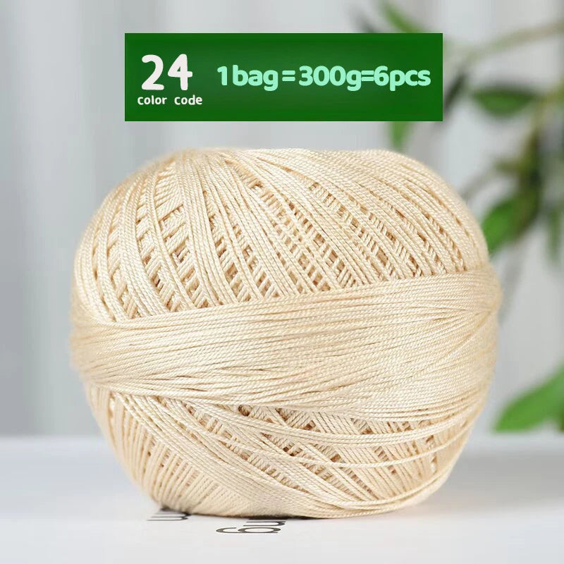Fine Lace Crochet Yarn for Summer Knitting and DIY Crafts