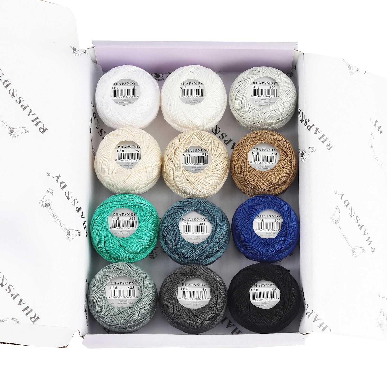 Pearl Cotton Crochet Thread for Embroidery Sewing and Needlework Crafts