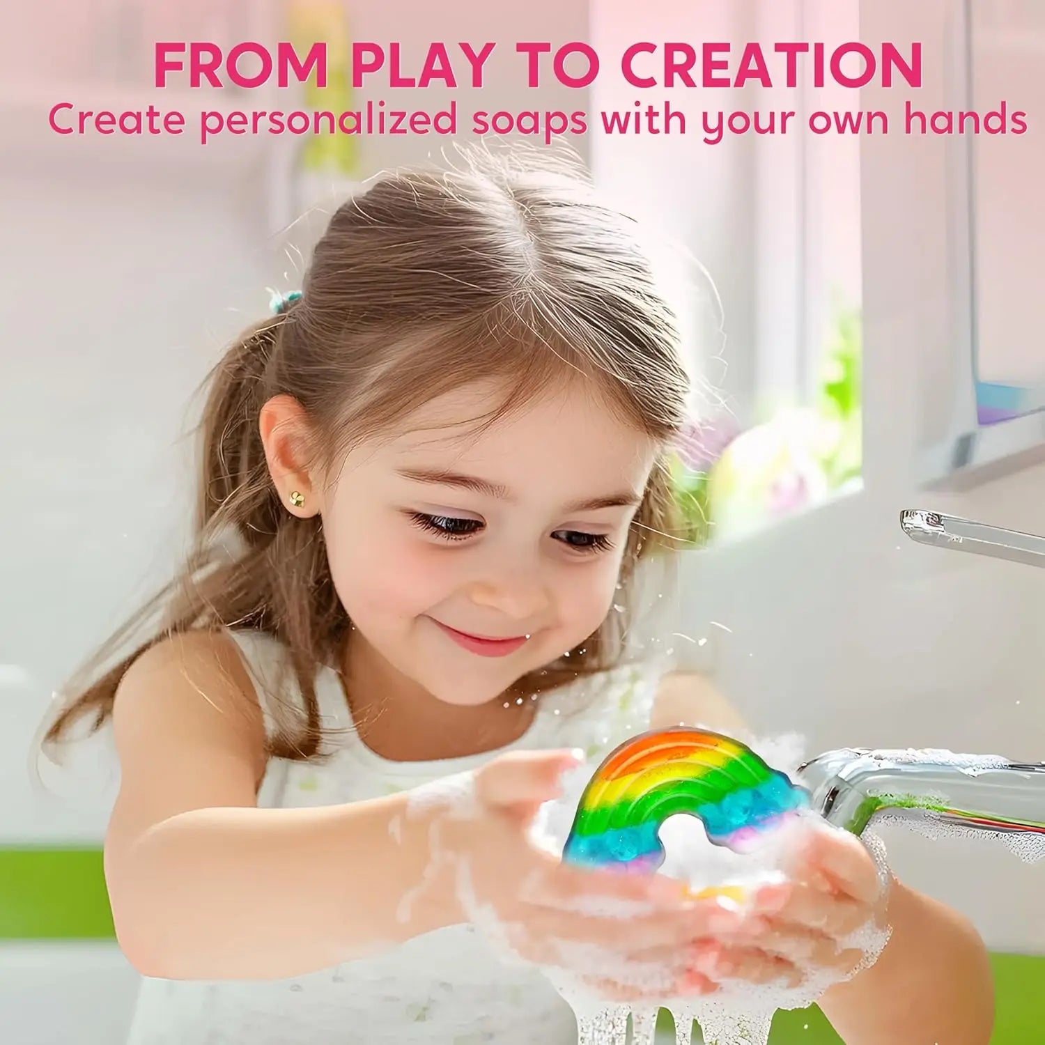 Unicorn Soap Making Craft Kit for Kids STEM DIY Gift Fun