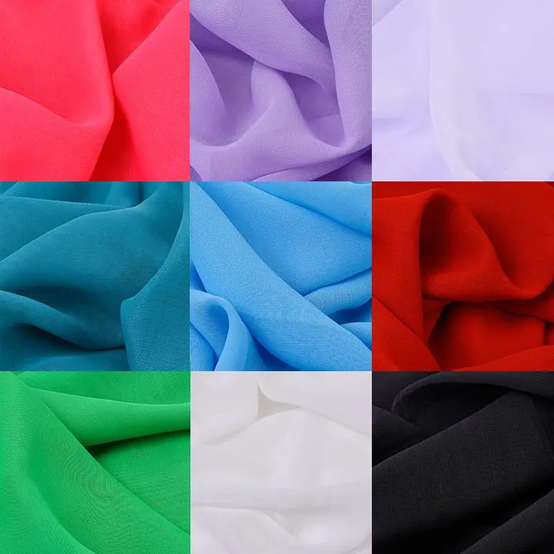 Translucent Chiffon Tulle Fabric for DIY Sewing and Dress Crafts