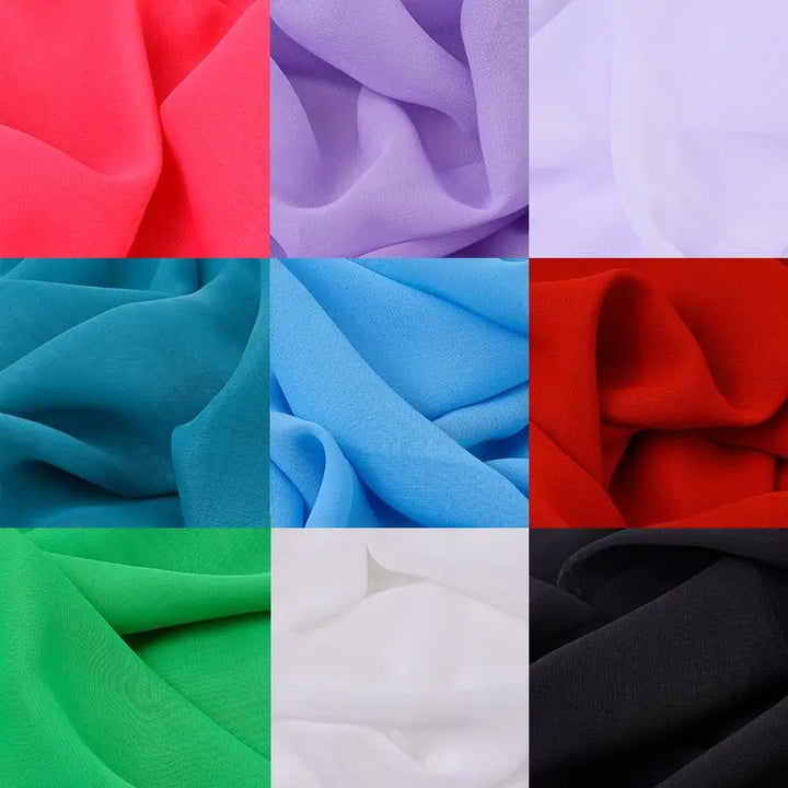 Translucent Chiffon Tulle Fabric for DIY Sewing and Dress Crafts