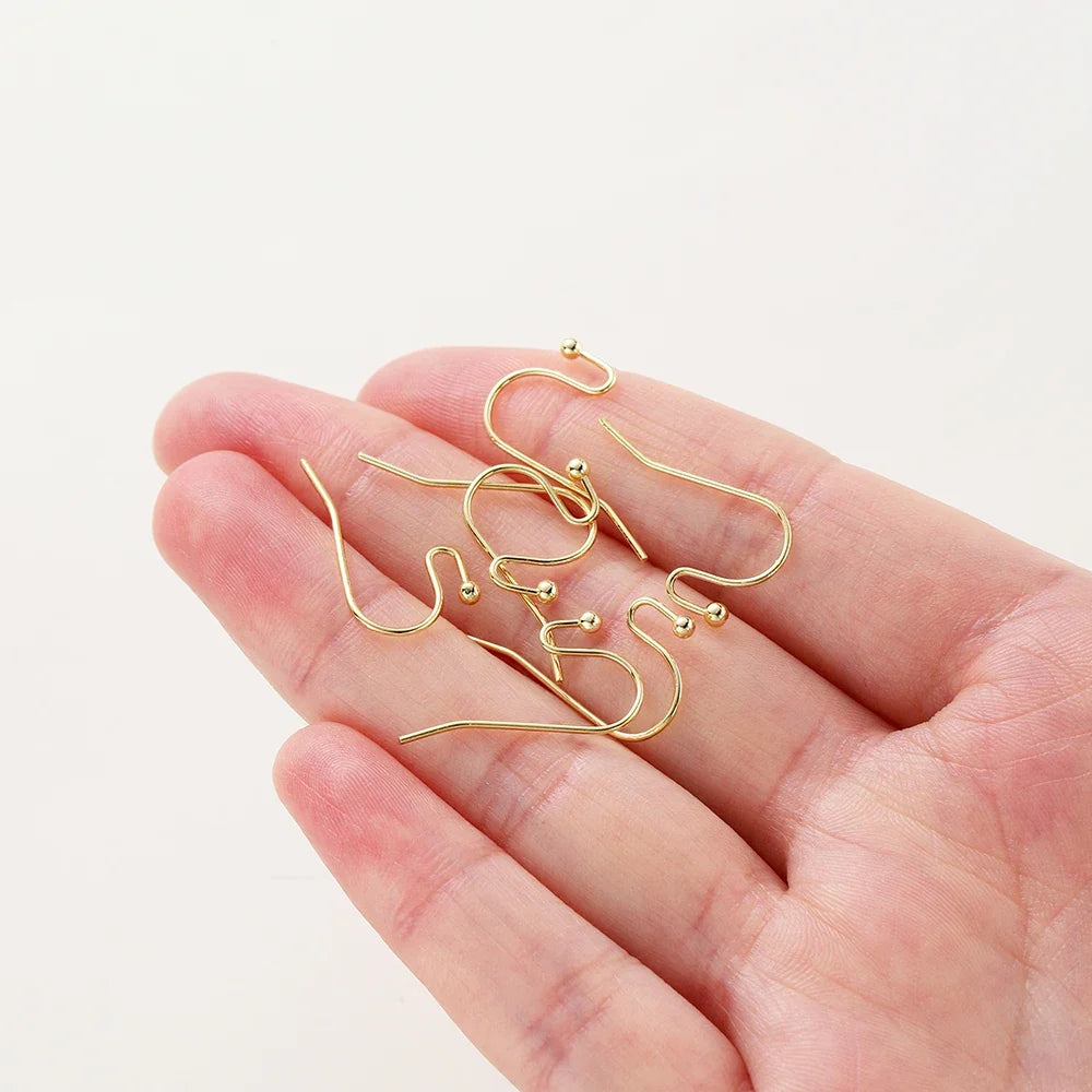 20pc Gold Plated Earring Wires & Hook Findings Set | 6 Styles | DIY Jewelry Making