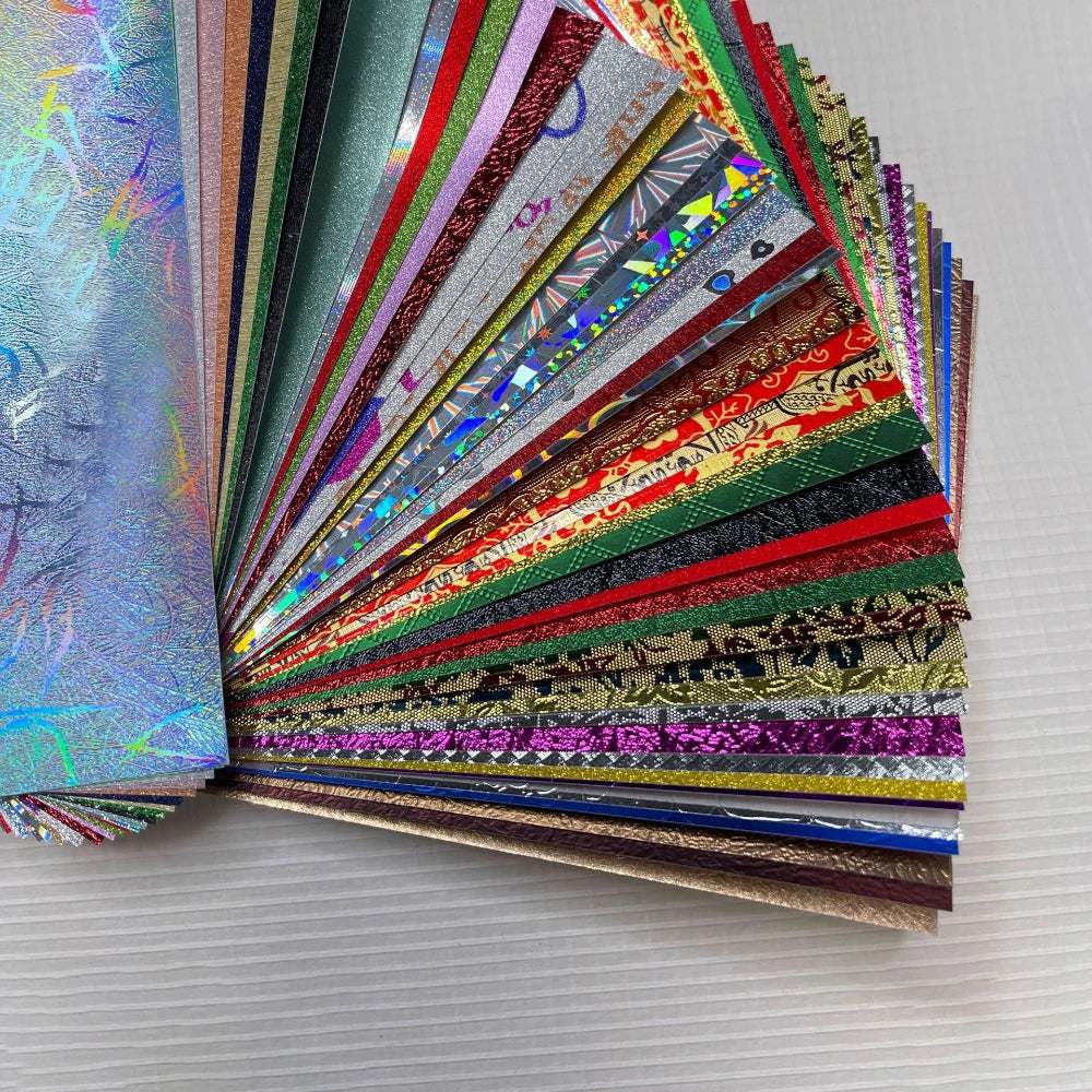 Glitter Holographic Cardstock Paper Set for DIY Art and Crafts