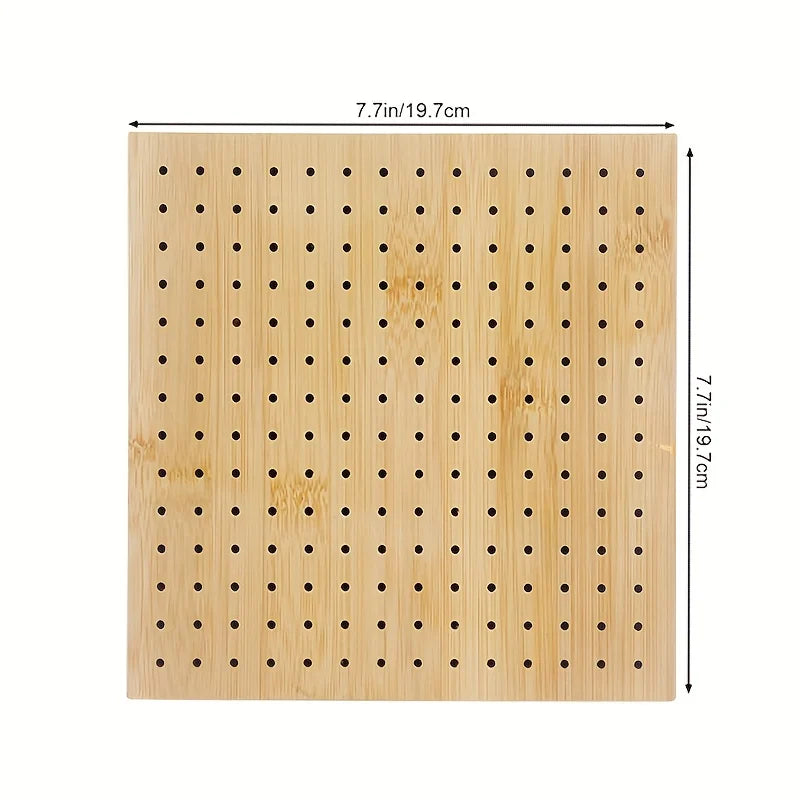 Bamboo Crochet Blocking Plate for Weaving and Knitting Projects Crafts