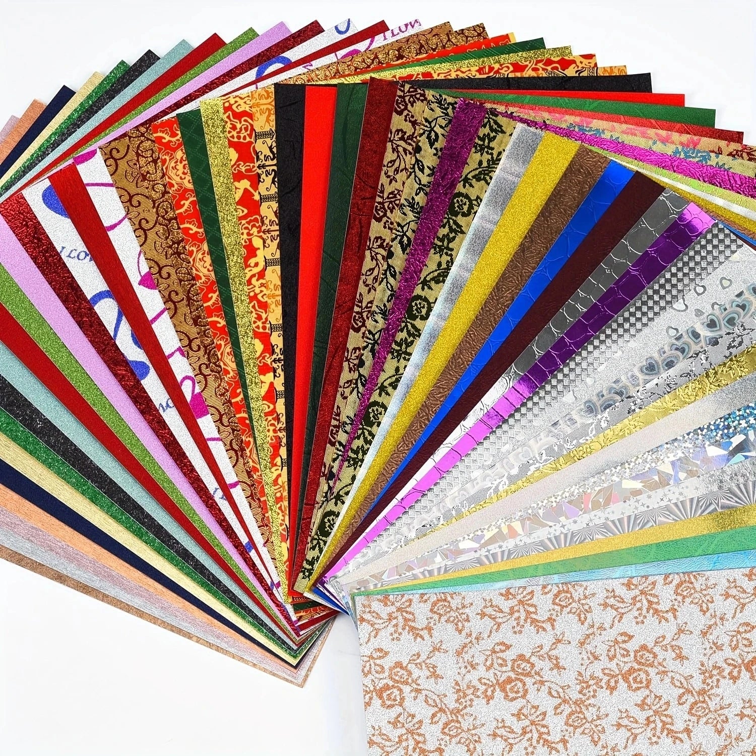 Glitter Holographic Cardstock Paper Set for DIY Art and Crafts