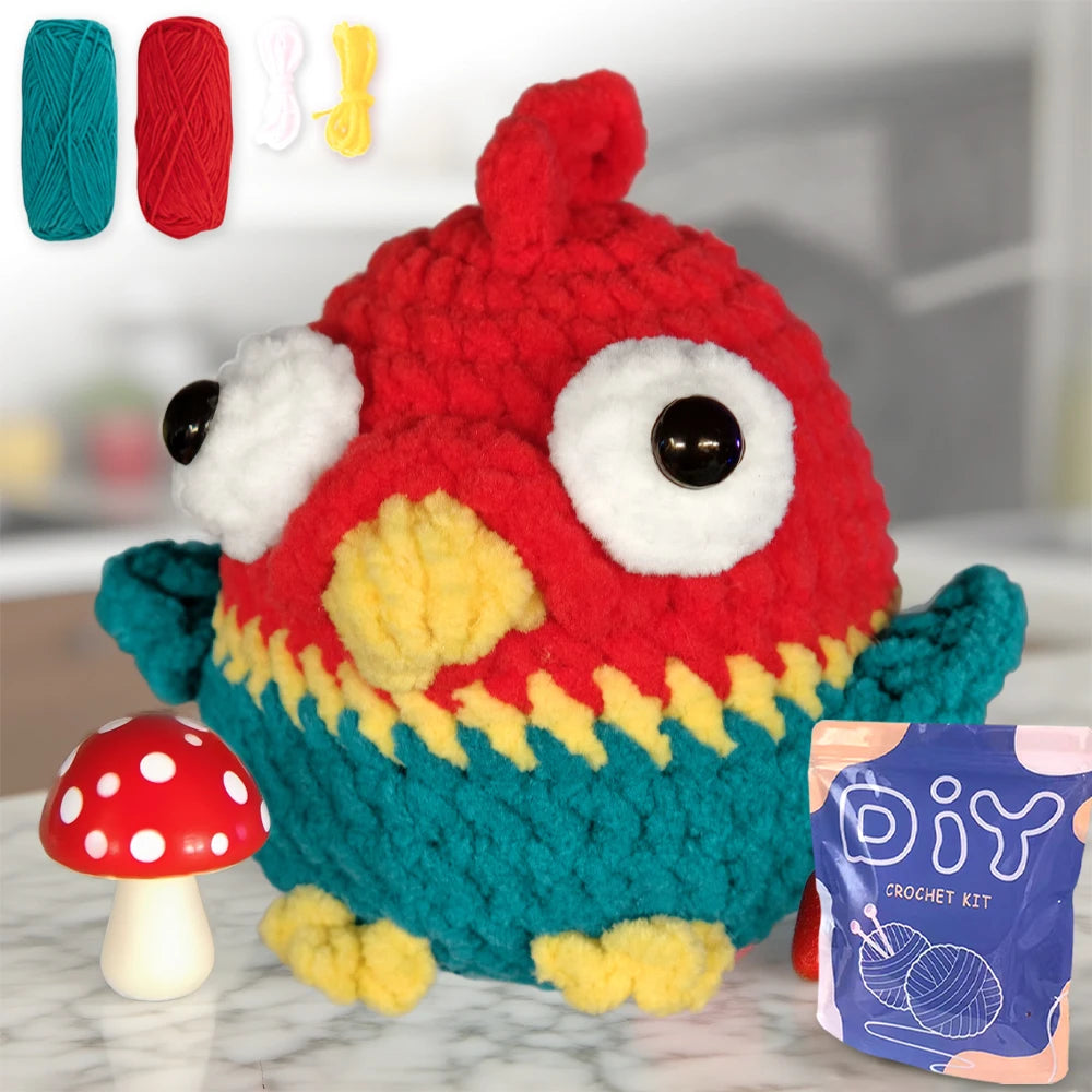 Animal Crochet Starter Kit for Beginners DIY Knitting Craft Set