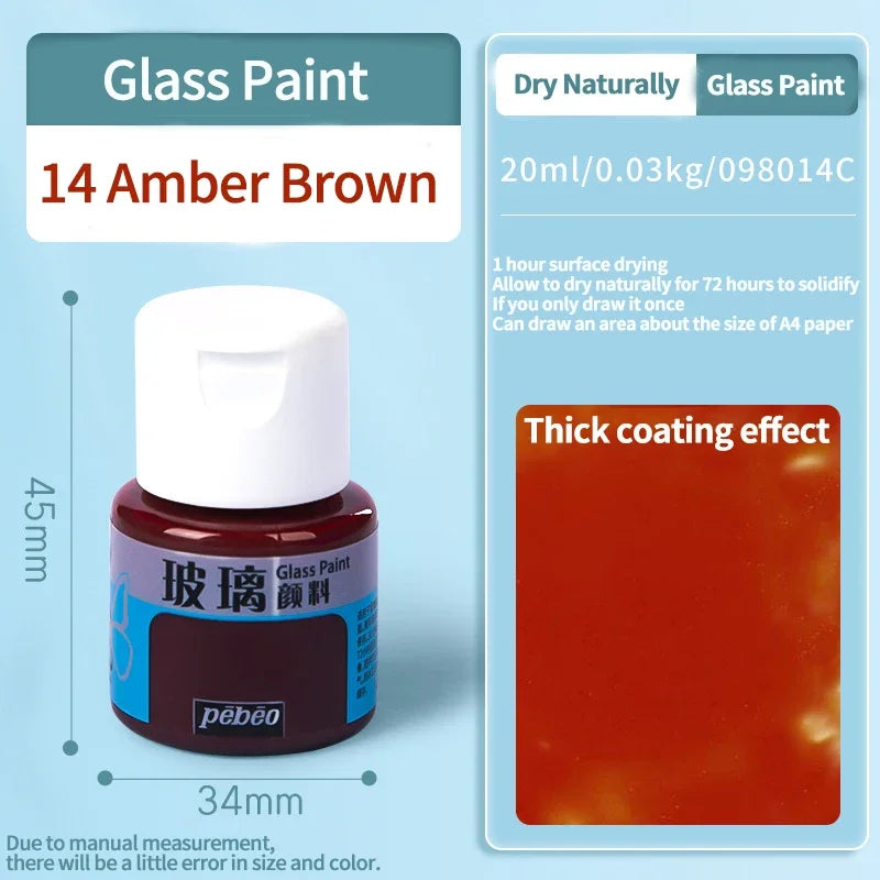 Waterproof Glass Acrylic Paint Set for DIY Art and Craft Projects