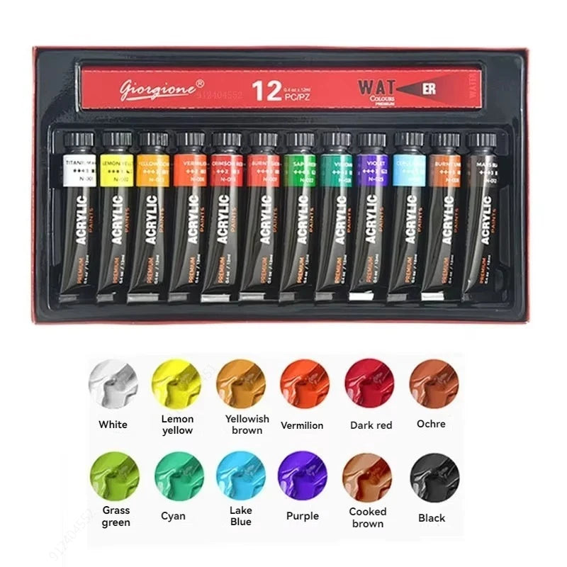Acrylic Paint Set Multi-Color Art Supplies for DIY Craft Painting