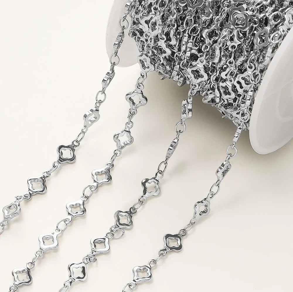 5.5mm Rhombus Chain 14/18K Gold-Plated Brass | Jewelry Making Supply