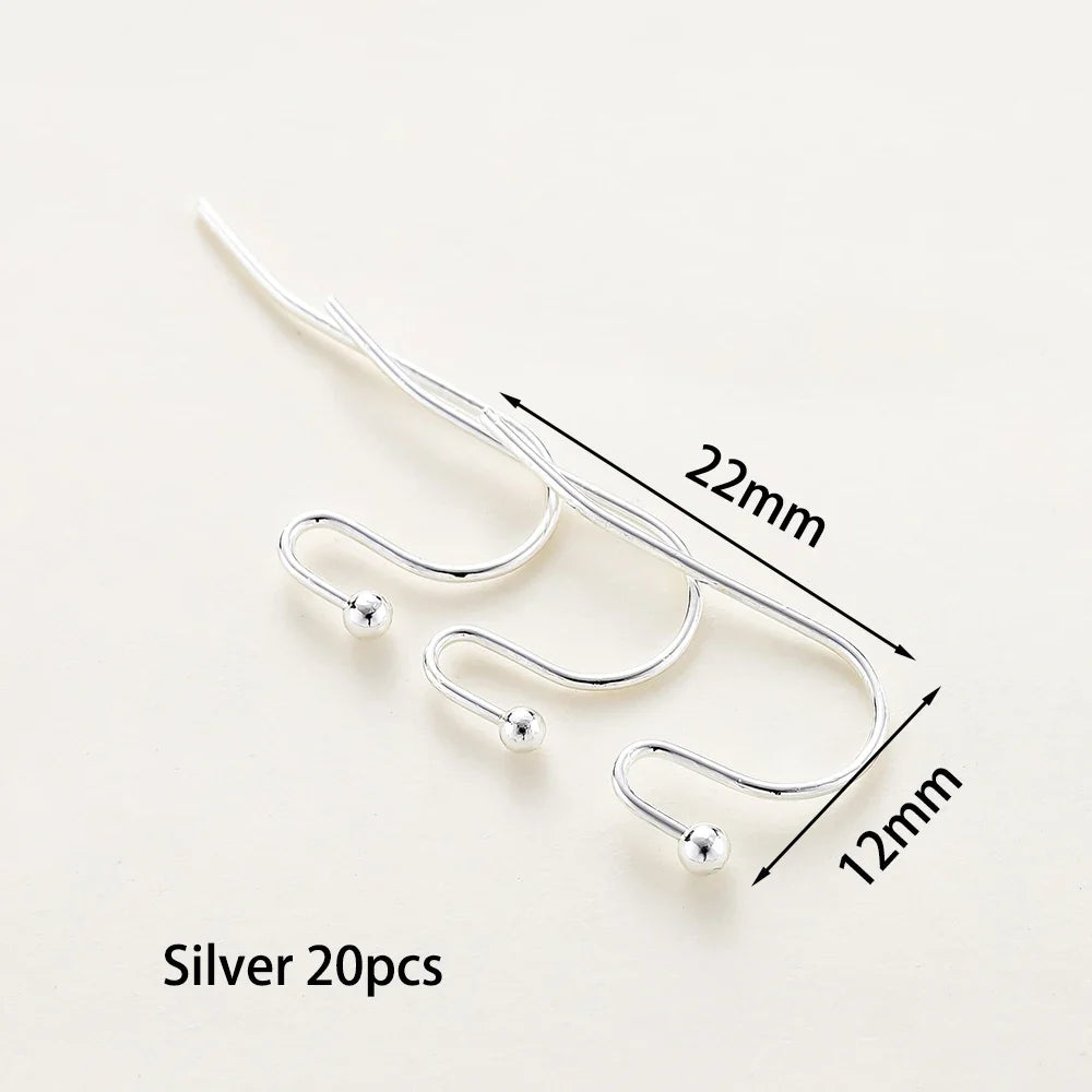 20pc Gold Plated Earring Wires & Hook Findings Set | 6 Styles | DIY Jewelry Making