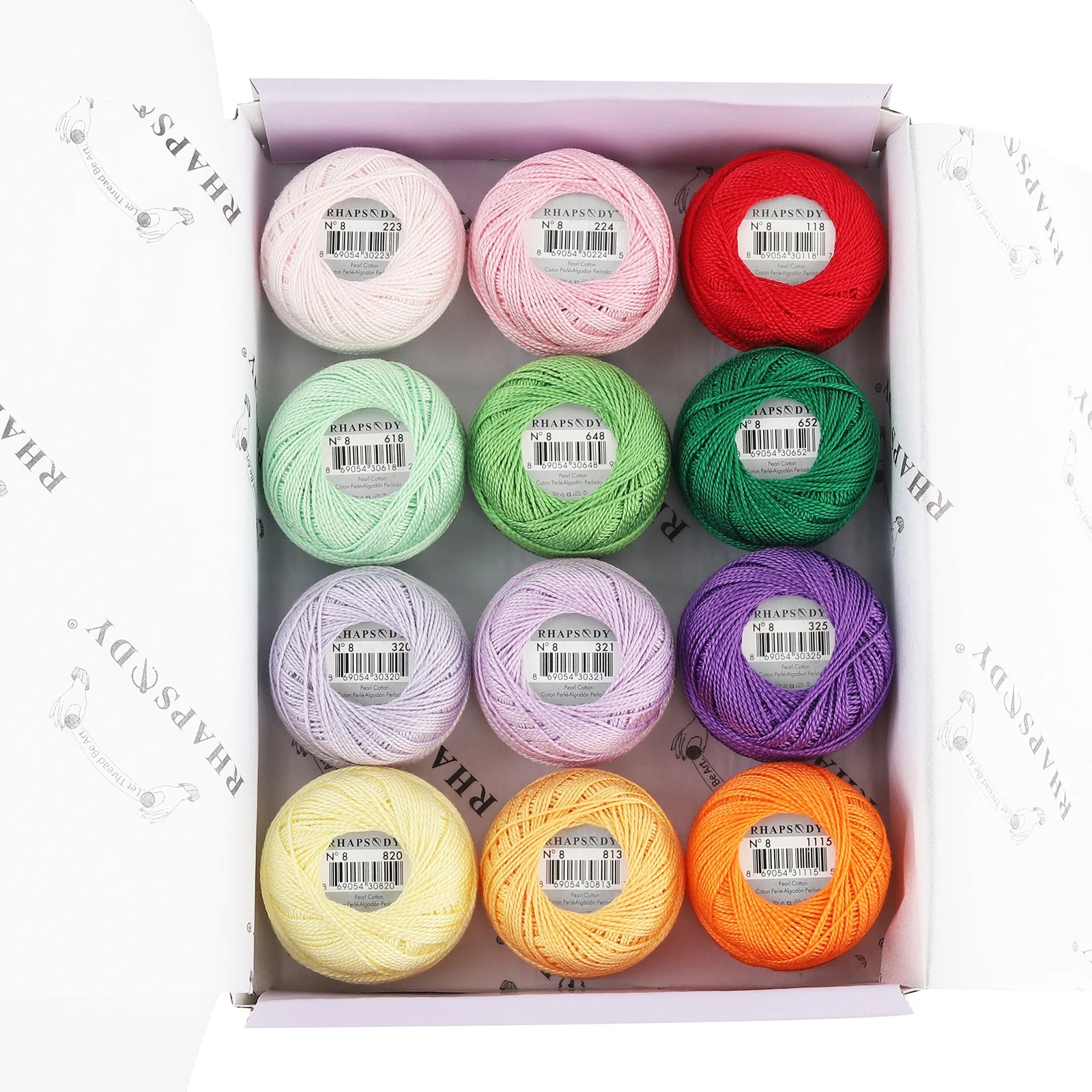 Pearl Cotton Crochet Thread for Embroidery Sewing and Needlework Crafts