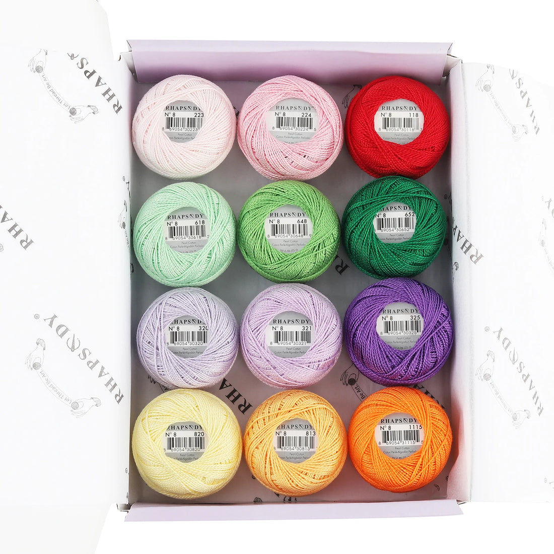 Pearl Cotton Crochet Thread for Embroidery Sewing and Needlework Crafts
