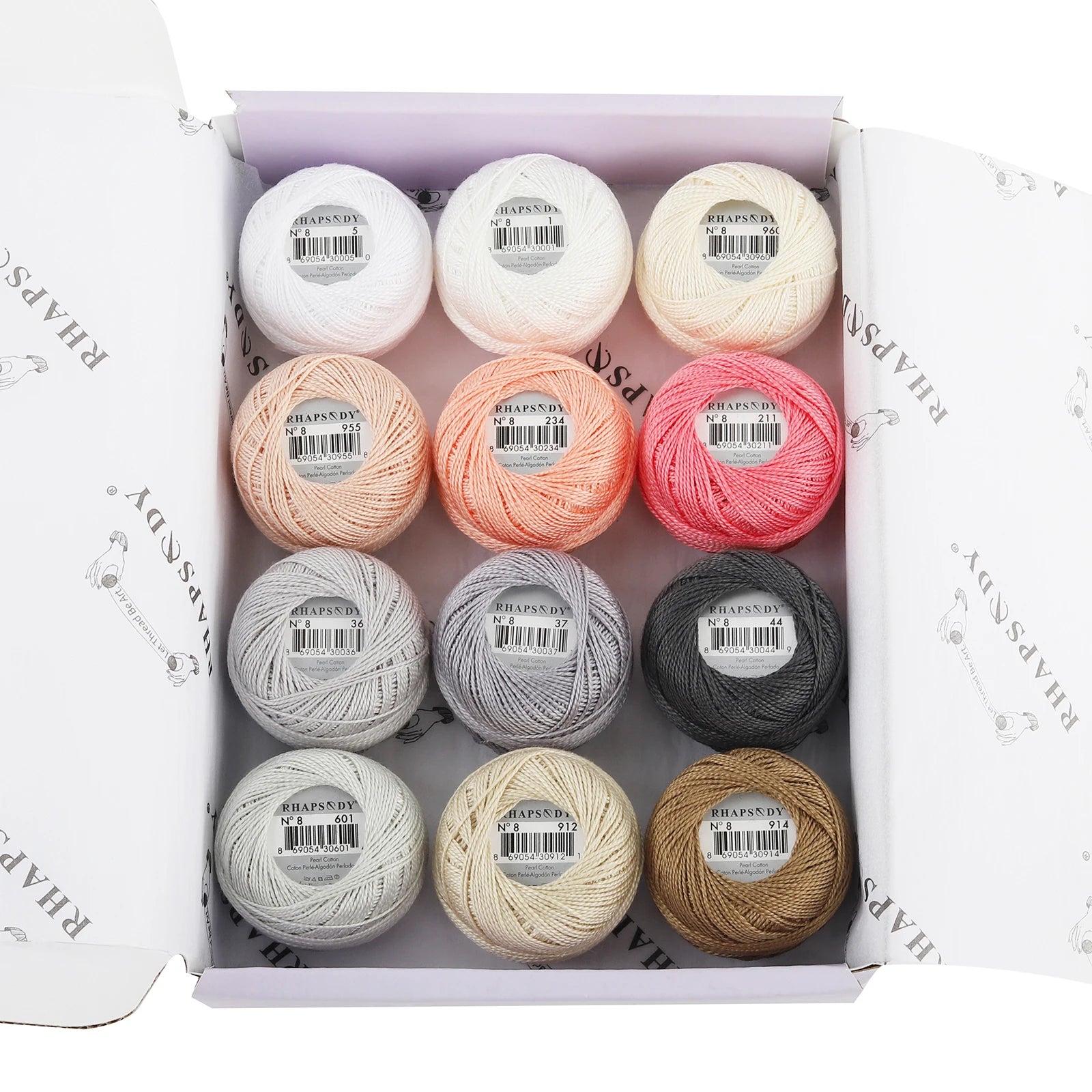 Pearl Cotton Crochet Thread for Embroidery Sewing and Needlework Crafts