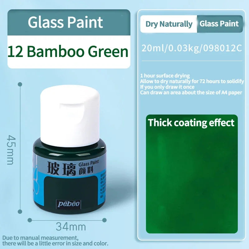 Waterproof Glass Acrylic Paint Set for DIY Art and Craft Projects