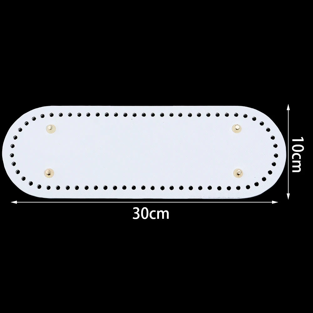 PU Leather Crochet Bag Bottom for DIY Knitting and Weaving Crafts