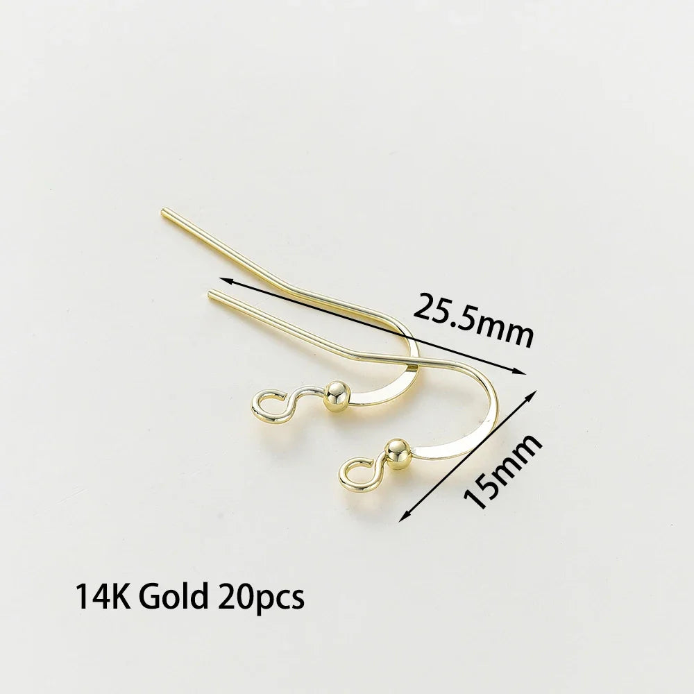 20pc Gold Plated Earring Wires & Hook Findings Set | 6 Styles | DIY Jewelry Making