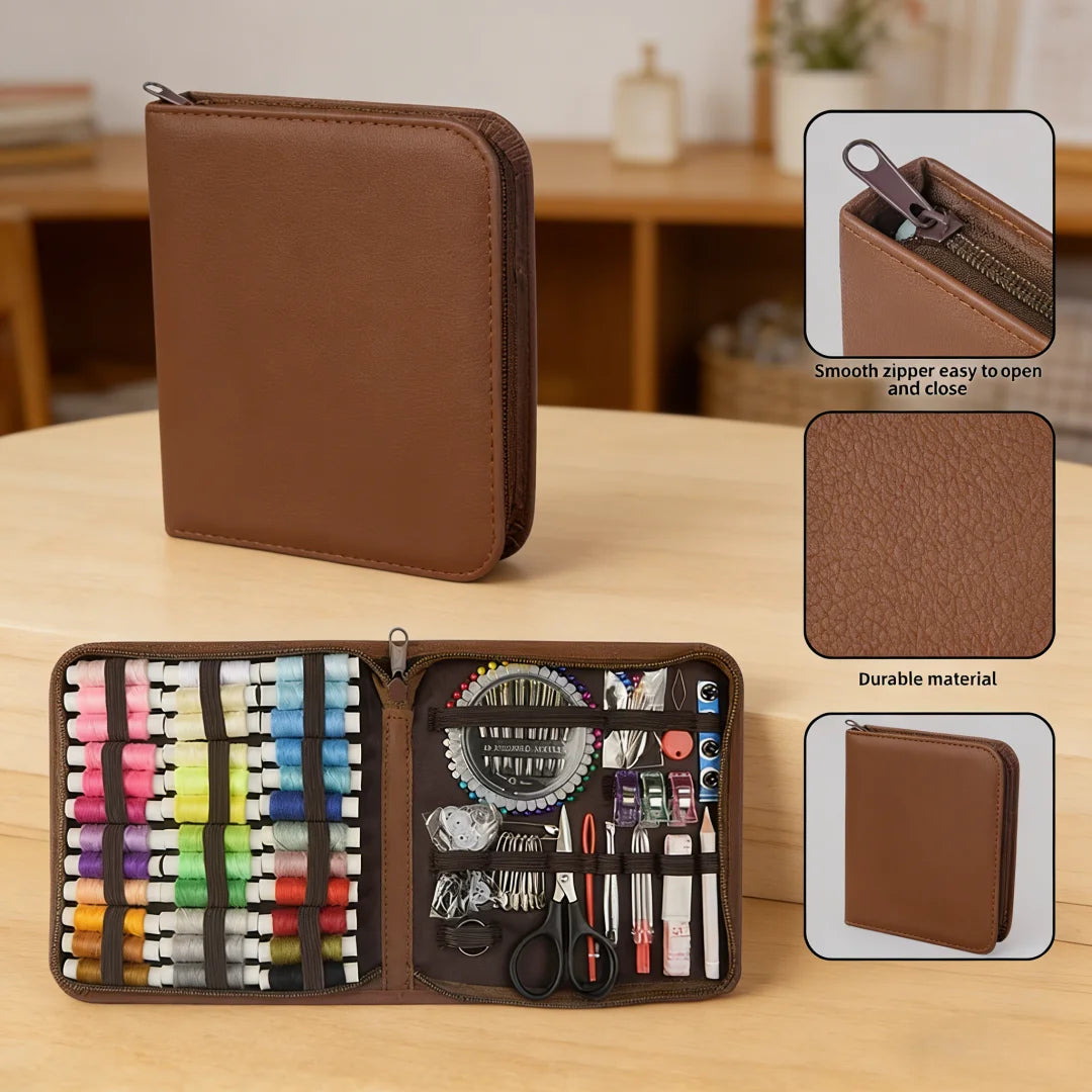 170-Piece Portable Sewing Kit with DIY Hand Tools and Accessories