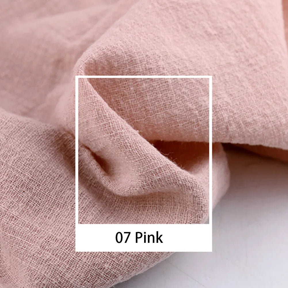 Organic Linen Cotton Fabric for DIY Sewing and Patchwork Crafts