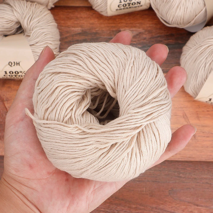 Soft Cotton Baby Yarn Set for Crochet and Knitting Crafts