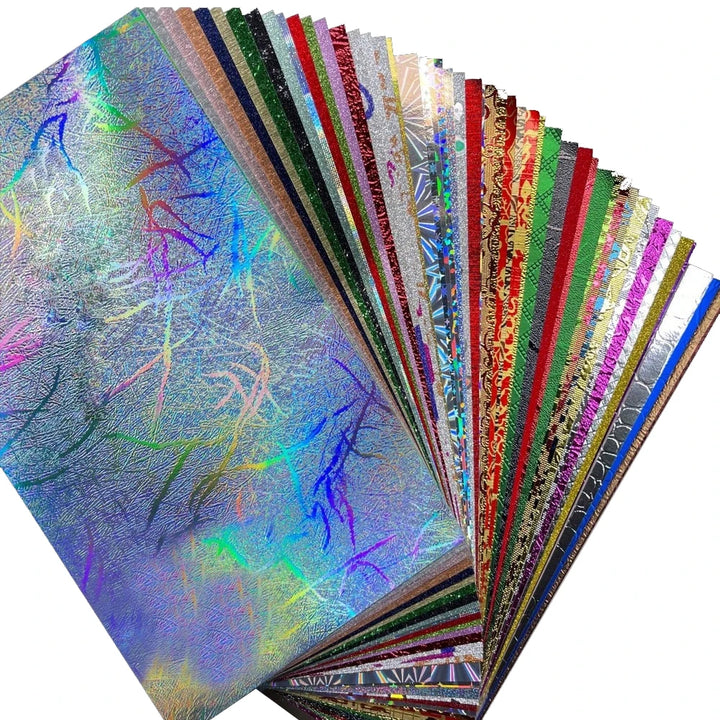 Glitter Holographic Cardstock Paper Set for DIY Art and Crafts