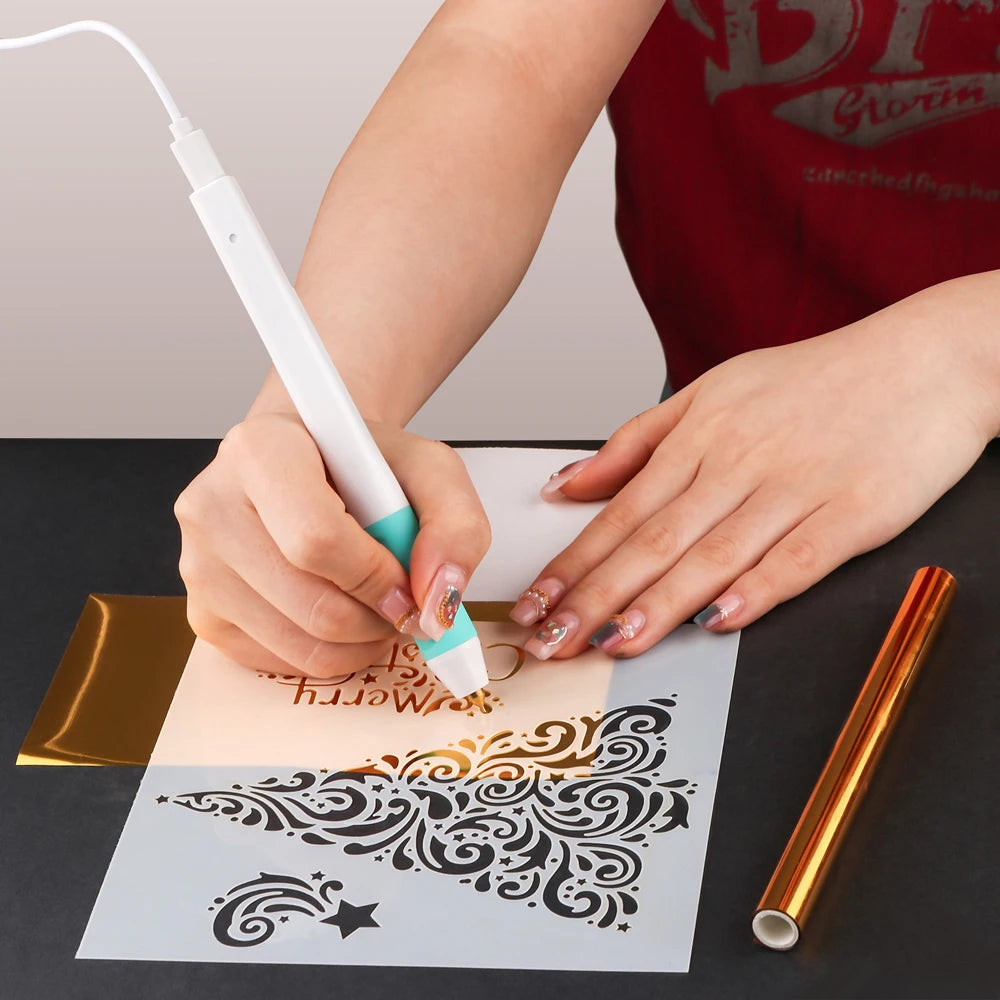 USB Hot Foil Pen Set for DIY Craft and Scrapbooking Projects