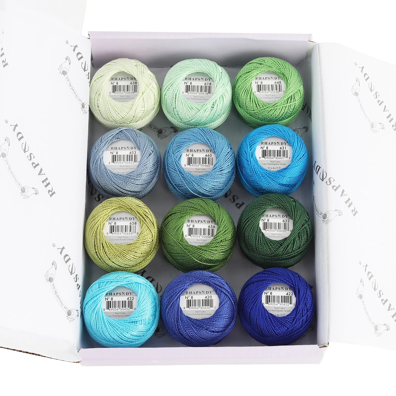 Pearl Cotton Crochet Thread for Embroidery Sewing and Needlework Crafts