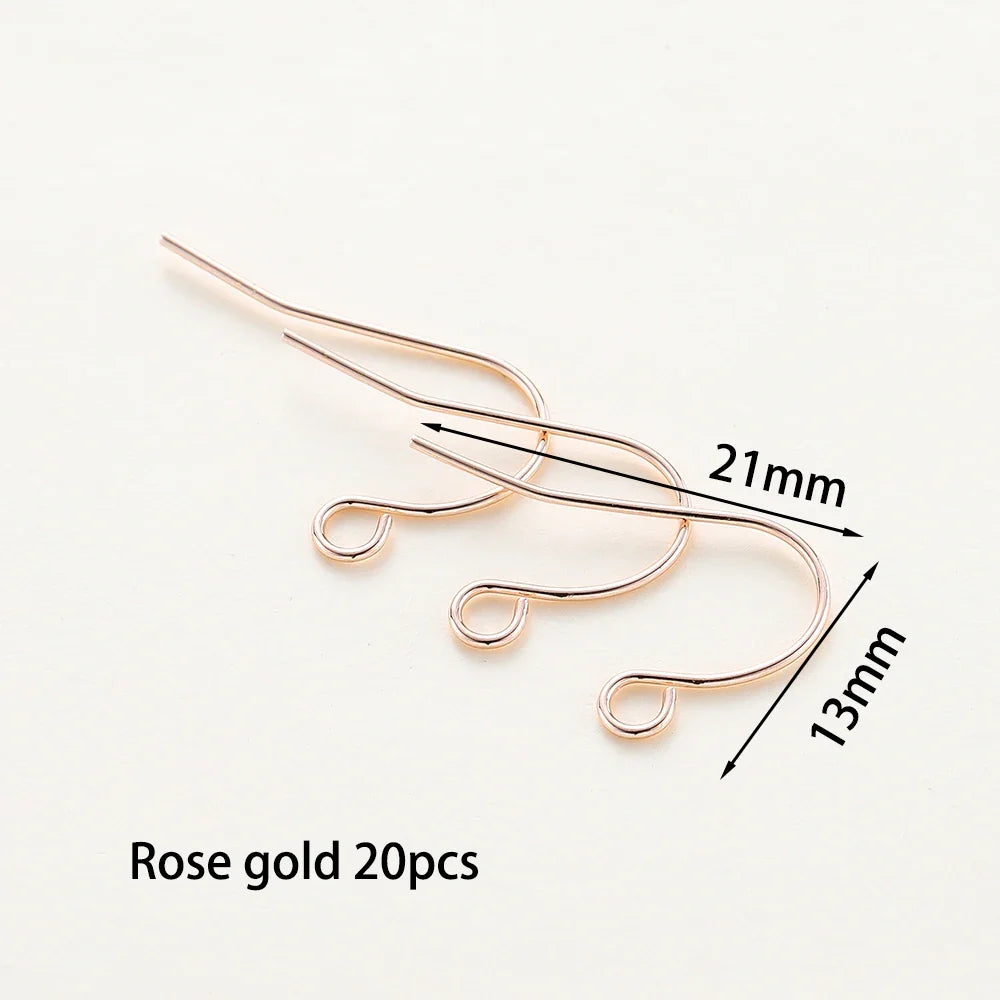 20pc Gold Plated Earring Wires & Hook Findings Set | 6 Styles | DIY Jewelry Making