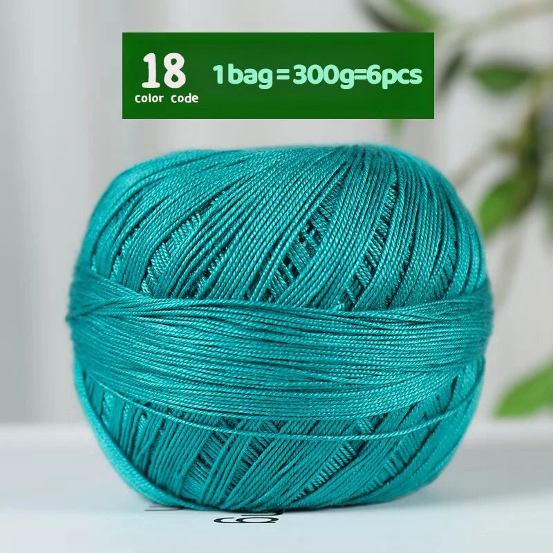 Fine Lace Crochet Yarn for Summer Knitting and DIY Crafts