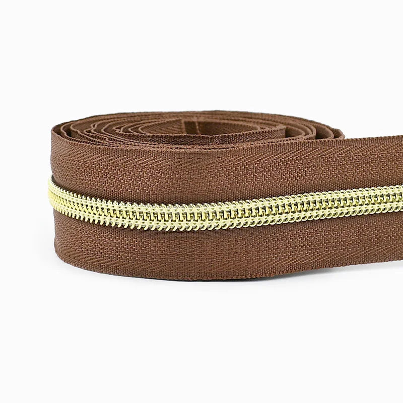 Nylon Zipper Tape Set with Metal Teeth for DIY Sewing
