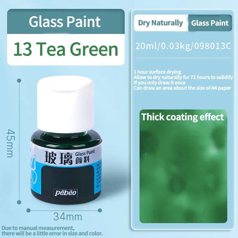 Waterproof Glass Acrylic Paint Set for DIY Art and Craft Projects