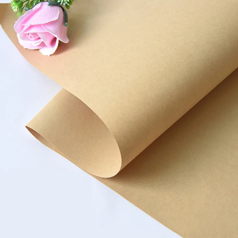 Eco-Friendly Brown Kraft Paper Roll for Packaging and DIY Crafts