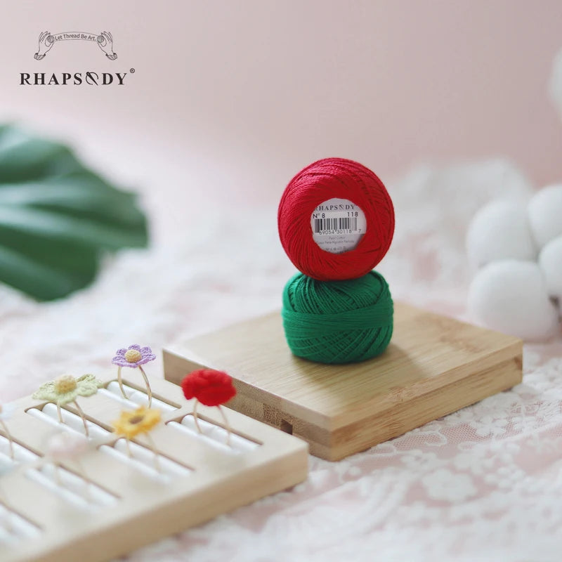 Pearl Cotton Crochet Thread for Embroidery Sewing and Needlework Crafts