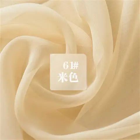 Translucent Chiffon Tulle Fabric for DIY Sewing and Dress Crafts