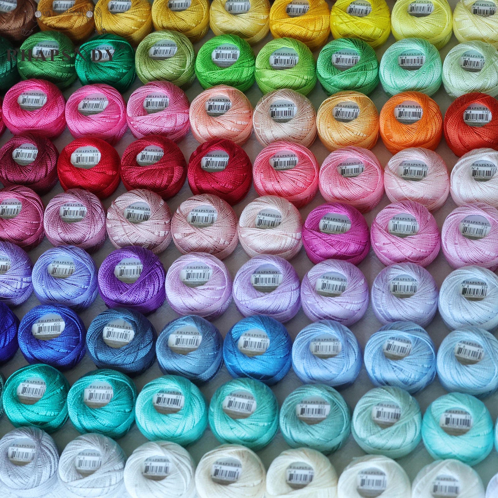Pearl Cotton Crochet Thread for Embroidery Sewing and Needlework Crafts