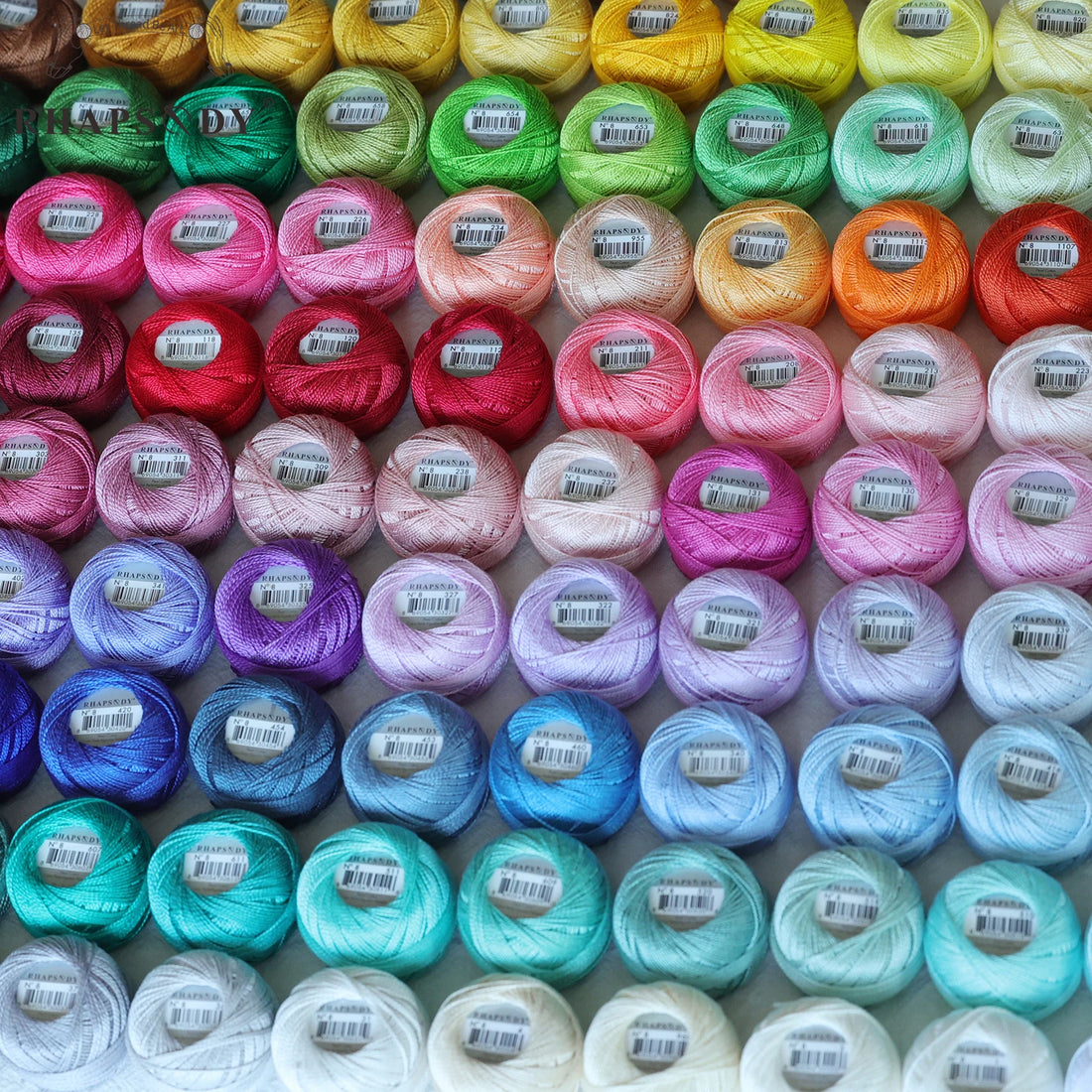 Pearl Cotton Crochet Thread for Embroidery Sewing and Needlework Crafts