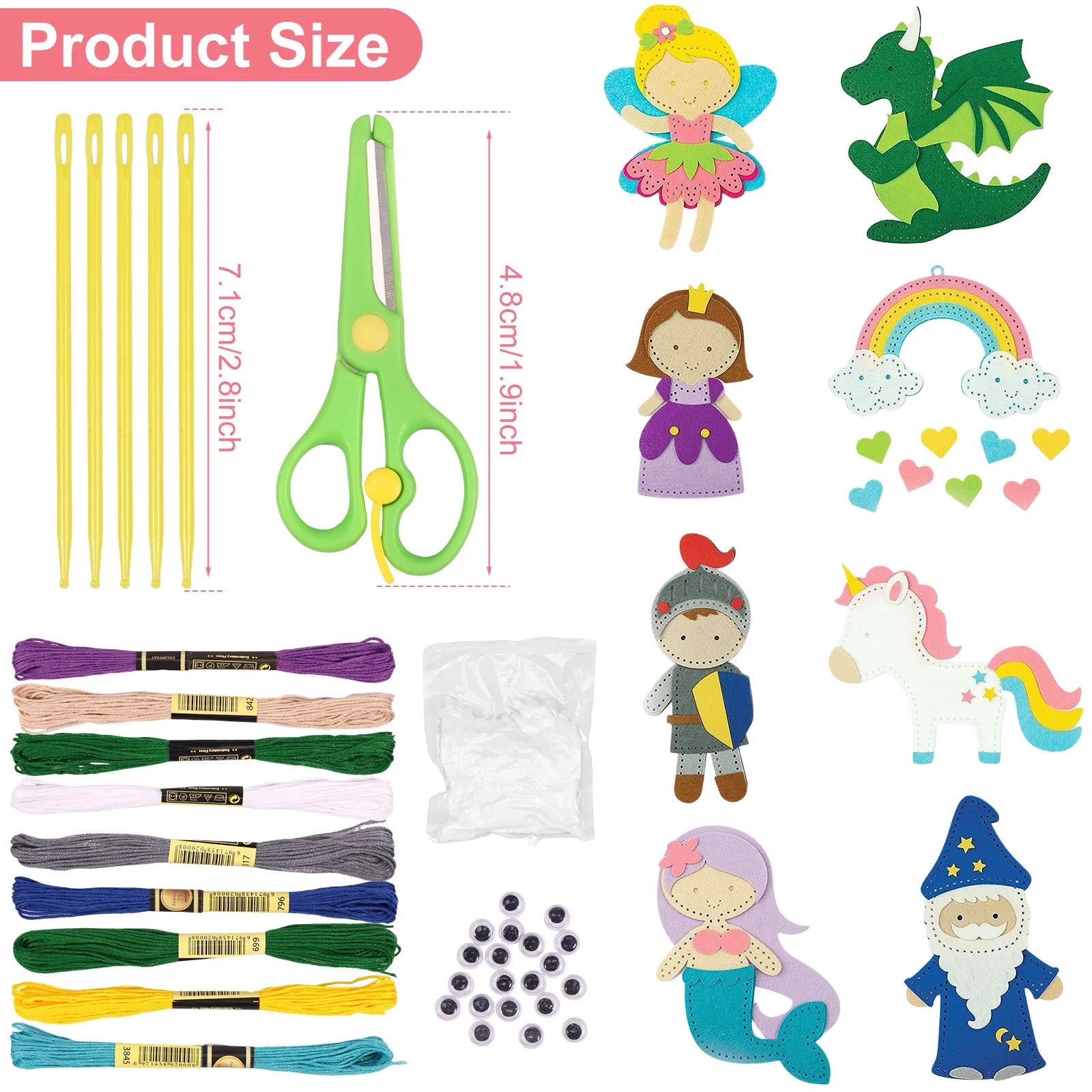 Sea Animals Felt Sewing Craft Kit for Kids Educational DIY Fun