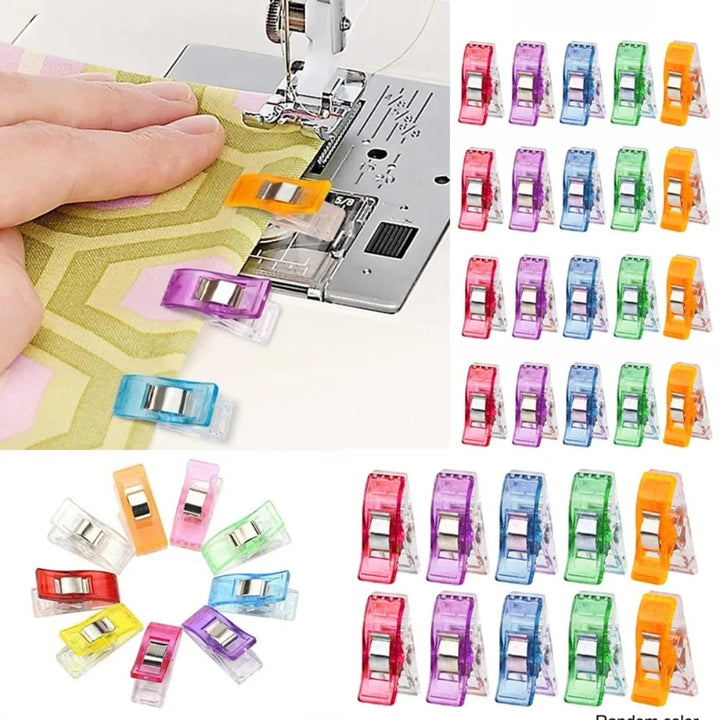 Colorful Sewing Clips Set for Crafting Knitting and DIY Projects